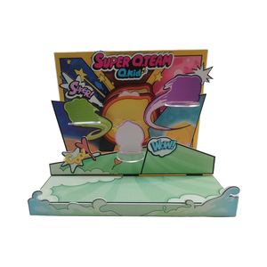 Bán buôn tùy chỉnh PVC Máy tính để bàn hiển thị đứng có thể gập lại tiếp thị mù Hộp nhà máy trực tiếp cho Showcase kệ trưng bày - Product Image 3