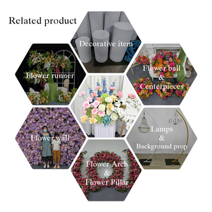 Arreglo Floral Artificial de Seda en Tonos Suaves, Rosas Rosadas y Azules, Hortensias, Orquídeas - Moderno, Hecho a Mano, de Larga Duración, para Bodas - Product Image 5