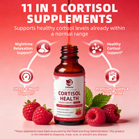 Complément Liquide Équilibrant le Cortisol avec Ashwagandha, Safran, L-Théanine, Magnésium, B6, B12 – Marque Blanche, Vente en Gros