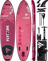 FLYPARK Premium Pink Bloom Hot Sale Surfboard Manufacturer Water Sports Inflatable Stand up Paddle Boards
