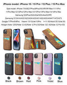PU Leder stoßfestes Kartenetui für <span class=keywords><strong>iPhone</strong></span> 13 <span class=keywords><strong>12</strong></span> 11 Pro Max magnetischer Kartenhalter Slot für <span class=keywords><strong>iPhone</strong></span> 14 15 Pro - Product Image 6