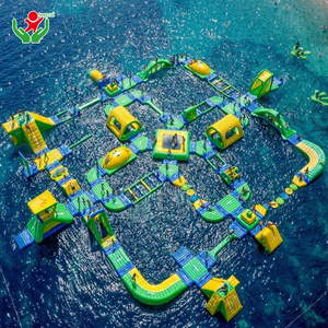 Percorso Ostacoli Gonfiabile in PVC Durevole, Parco Acquatico Galleggiante, Gara di Ostacoli Acquatici Gonfiabile per Divertimento in Lago e Mare - Product Image 2