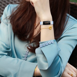 <span class=keywords><strong>Bracelet</strong></span> de connecteur en métal pour <span class=keywords><strong>Fitbit</strong></span> <span class=keywords><strong>Luxe</strong></span> Special Edition Pattern Printing <span class=keywords><strong>Bracelet</strong></span> de montre en nylon élastique réglable - Product Image 6