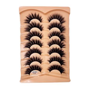 Pestañas Postizas 3D con Efecto Dramático, Rizadas, Negras, con Banda Rígida, Reutilizables, para Maquillaje de Párpado Doble - Product Image 5