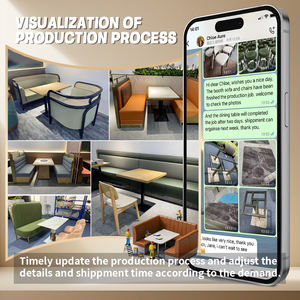 أريكة حديثة التصميم للفنادق والمطاعم، أريكة نصف دائرية، وحدات مقاعد وطاولات وكراسي - Product Image 6