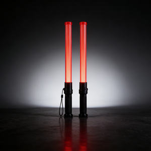 Bastón de Tráfico de Plástico YW-CM540 de 54 cm, Luz de Advertencia LED Intermitente, Alimentado por Batería, para Seguridad, Tubo Delgado, Tipo Regular - Product Image 1