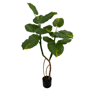 Plante artificielle Pothos doré 120 cm (4 pieds) – Faux lierre du diable à feuilles variées pour décoration intérieure - Product Image 1