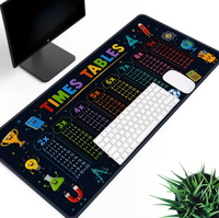 Tapis de souris de jeu 2D extra-large, tapis de bureau, décoration de bureau, accessoires de fournitures de bureau, cadeau pour les joueurs, tapis de souris coloré pour bureau complet