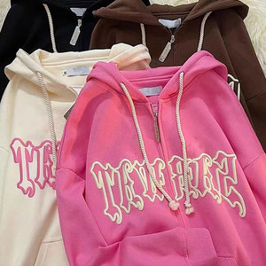 ผู้ผลิตเสื้อฮู้ดดี้แบบซิปครอปทรงหนาพิเศษ พิมพ์ลายพัฟฟ์ ผ้าเฟรนช์เทอร์รี่ 500 กรัม  รับผลิตเสื้อฮู้ดดี้แบบซิปเต็มตัวตามสั่ง - Product Image 2