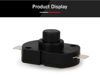 Interruptor de Botón Pulsador para Montaje en Panel KAN-5H, 1A 250VAC, Antivibración, Mini Interruptor de Encendido para Linterna y Pequeños Electrodomésticos