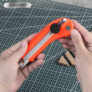 Jingfeng <b>Utility</b> <b>Knife</b> 16cm Orange Aluminum Alloy Craft Paper Cutter For DIY Office Use - Product Image 1