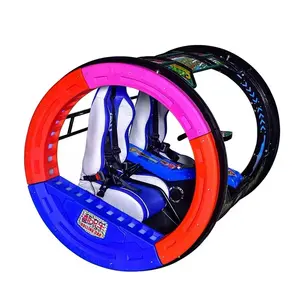 Açık oyun alanı elektrikli denge aracı çocuklar için rollover araba 360 derece mutlu haddeleme araba