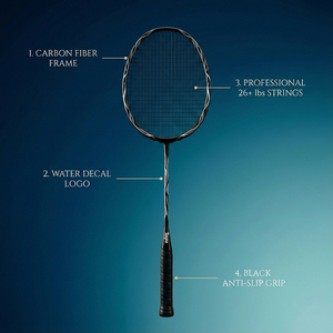 Raquette de <span class=keywords><strong>badminton</strong></span> Taspo de luxe en fibre de carbone 8U ultra légère, graphite haute qualité, poignée professionnelle en PU, super résistante - Product Image 3