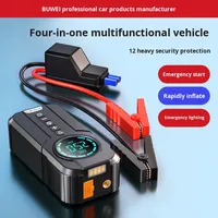 Alimentation de démarrage d'urgence pour moto, pompe à air intégrée, écran numérique 100A, courant de crête multifonctionnel