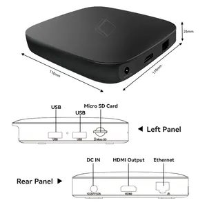 하코 프로 구글 인증 안드로이드 TV 박스 LPDDR4 2 + 16GB 안드로이드 STB 2023 디코더 PVR 스마트 TV 박스