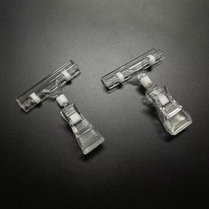 Manufacture Free Sample Colorful Supermarket <b>Shelf</b> Price Label Display <b>Plastic</b> Holder Clips - Product Image 6