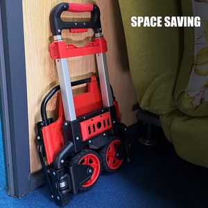 3 in 1 Aluminum Heavy Duty Multifunctional <b>Foldable</b> Platform <b>Cart</b> 300kg Load Capacity OEM Trolley for Shopping Storage - Product Image 6