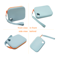 Porte-monnaie en silicone avec fermeture éclair, boîte élégante carrée pour bonbons, sac de rangement personnalisé, unisexe, mini, portable, étanche