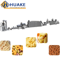 Ligne de production automatique de craquelins de riz fourrés, extrudeuse bivis pour snacks