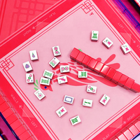 Couleur imprimé Mahjong tapis résistant à l'usure famille fête jeu Mahjong Poker carte Dominos Table couverture tapis
