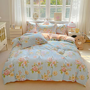 ชุดผ้าฝ้ายแท้เนื้อบางเบาพิมพ์ลาย<span class=keywords><strong>สด</strong></span>ชื่น ชุดสี่ชิ้น - Product Image 4