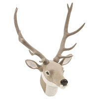 Simulation tête de cerf tenture murale tête de cerf accrocher pendentif orignal wapiti tête de cerf pour noël animaux décoration murale