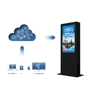 Monitor exterior de 75 pulgadas a prueba de agua IP65 LCD reproductor de publicidad de vídeo señalización Digital con sistema de <span class=keywords><strong>aire</strong></span> acondicionado - Product Image 5