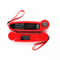 Termometer Daging Digital SW Customized dengan Probe Lipat Tahan Air, Termometer Makanan Bacaan Instan untuk Memasak dan Memanggang