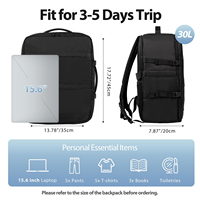 Sac à dos de voyage multifonctionnel OEM étanche grande capacité pour loisirs, affaires et trajets quotidiens, avec compartiment pour ordinateur