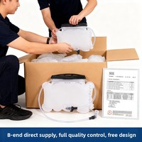 Conteneur d'eau pliable de qualité alimentaire 1,5 L, sac de stockage d'eau pliable en TPU avec robinet pour le camping, la randonnée et les situations d'urgence