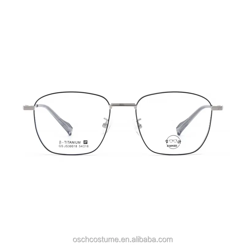Toptan miyopi optik titanyum gözlük çerçeve tasarımı açık temizle gözlük hafif kadınlar gözlük karışık renk stok