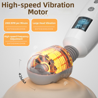 LCD-Display AV Vibrator-Stab mit Heizfunktion 8 Geschwindigkeiten Starke Vibration Wiederaufladbares Erwachsenen-Sexspielzeug für Frauen