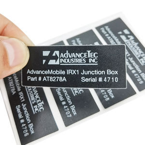 Étiquette autocollante extérieure personnalisée de haute qualité, forte et adhésive, Logo Business <span class=keywords><strong>PC</strong></span>, numéro de série, chargeur de batterie Mobile - Product Image 4