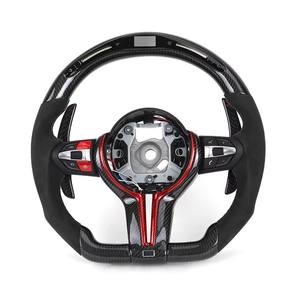Setir Kemudi Serat Karbon Kustom untuk BMW F01 F06 F10 F20 F21 F30 F32 F36 M3 F15 M5 F80 M4 F82 M2 F87 E70 E71 E90 X1 X3 - Product Image 1