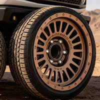 Velg Offroad 20 Inch 9J 6061 T6 Forged Aluminium Alloy ET0 PCD 6x139.7 Matte Bronze Garansi 5 Tahun untuk Infiniti 4WD SUV