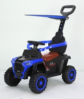 Mega Car Deluxer pour enfants Ride-on Walker Poussette ABS Matériel Batterie de voiture coulissante à 4 roues pour une utilisation en extérieur Boîte emballée