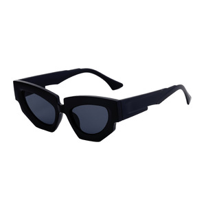Lunettes de soleil œil de chat style européen unisexe, monture PC grise, protection UV400, mode extérieure, transmittance classe 2 - Product Image 5