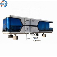 WinFair Maisons Modulaires Hôtelières Mobiles Conteneurs de 40 Pieds en Forme de Capsule Spatiale Préfabriqués pour Cabine de Vacances / MOQ 1 Ensemble