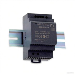 Alimentation à découpage DC-DC DDR-60L-24, entrée 18-75VDC, sortie 24V 2.5A, montage sur rail DIN industriel - Product Image 2