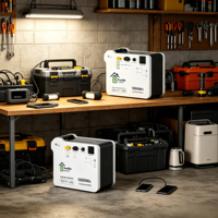 Station d'alimentation portable 1000Wh LiFePO4, générateur solaire 500W à onde sinusoïdale pure, UPS pour camping, camping-car, maison, secours d'urgence