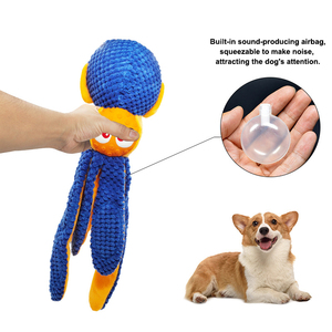 Jouet poulpe grinçant pour chien pour les garder occupés agressifs jouets pour chien indestructables dents interactives durables propre peluche jouet à mâcher pour animaux de compagnie - Product Image 4