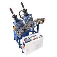 Nova Máquina Hidráulica Hanshu Automática para Corte e Prensagem a Quente de Etiquetas e Logotipos em Couro PU Genuíno e Jeans com Estampagem a Quente de Folha