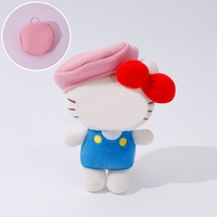 Chapeau de peintre béret tendance pour poupée, chapeau décoratif en plastique de 10 cm, chapeau miniature en PVC pour poupée en peluche, vente en gros