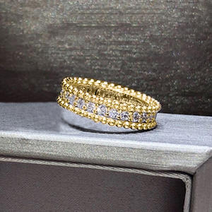 Anello classico con diamanti in oro giallo da donna, diamanti naturali con taglio rotondo brillante, colore G, da indossare tutti i giorni, modello T0478 - Product Image 3