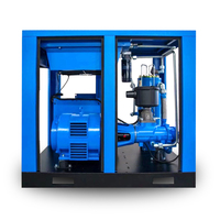 Compresseur à vis à fréquence variable industriel monophasé à entraînement par courroie 7,5 kW 15 kW VFD