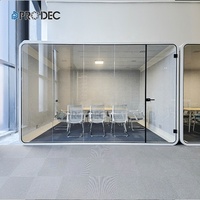 Pod de Travail Moderne pour Réunions, Format 1 Personne, Idéal pour Diffusion, École et Bureau