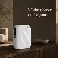 Diffuseur d'arômes portable, compact, élégant, extérieur blanc, commande par application Bluetooth, facile à nettoyer, pour hôtel, spa, bureau