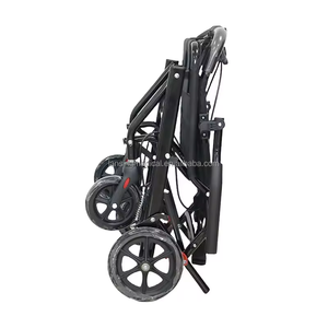 Легкая складная инвалидная коляска для путешествий (всего 24 фунта) с регулируемым сиденьем оптом - Product Image 2