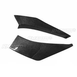 2 pièces de garnitures de séparateur de pare-chocs avant et d'ailettes d'aération en véritable fibre de carbone pour Toyota Supra GR A90 A91 MK5 FRP 2019-2022 - Product Image 4