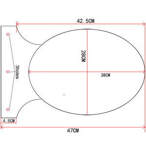 Placa de brida ovalada personalizada de 12 "x 16,8", Impresión de doble cara, Motor de gasolina, señal de brida de aceite, cueva para hombre, tienda de garaje, decoración de pared, letrero de estaño - Product Image 6